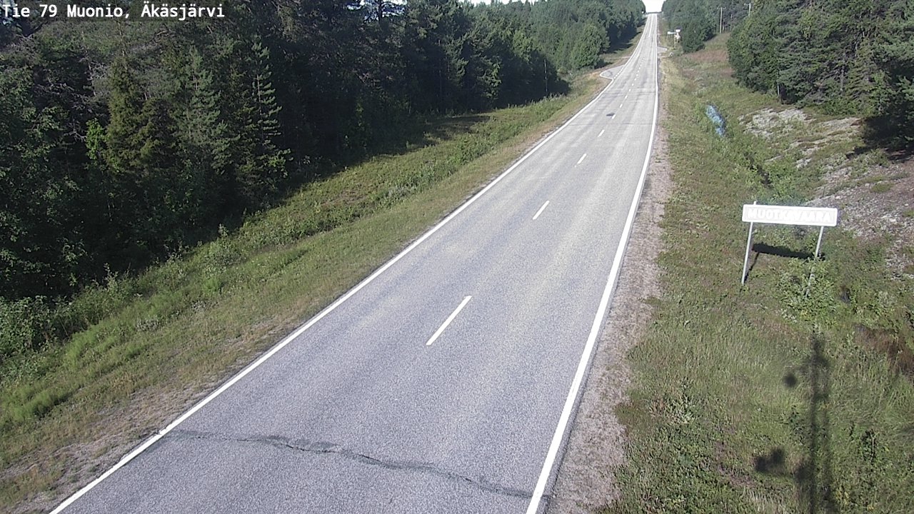 Weather Camera Image Road 79 Muonio, Äkäsjärvi, Muonio, Lappi