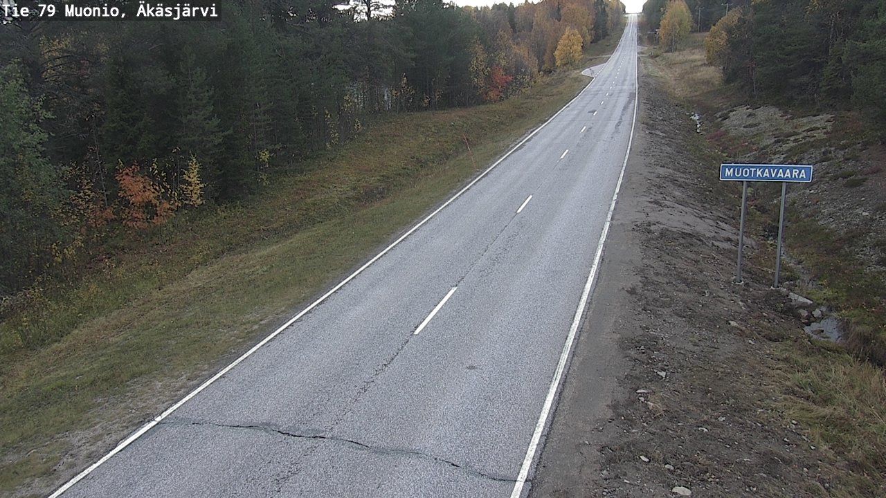 Weather Camera Image Väg 79 Muonio, Äkäsjärvi, Muonio, Lappi