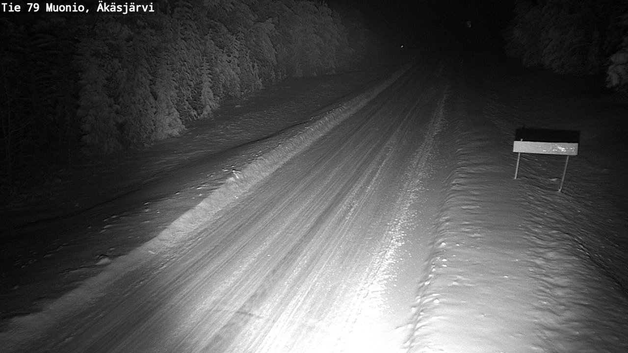 Weather Camera Image Väg 79 Muonio, Äkäsjärvi, Muonio, Lappi