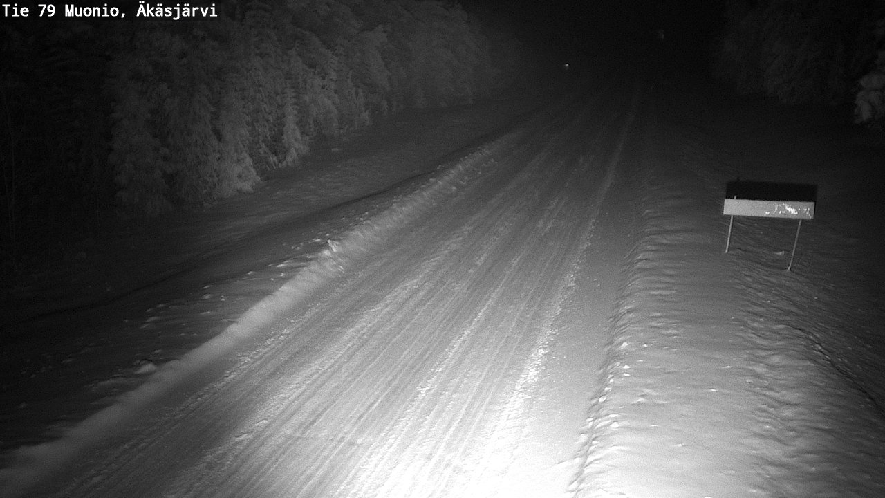 Weather Camera Image Väg 79 Muonio, Äkäsjärvi, Muonio, Lappi