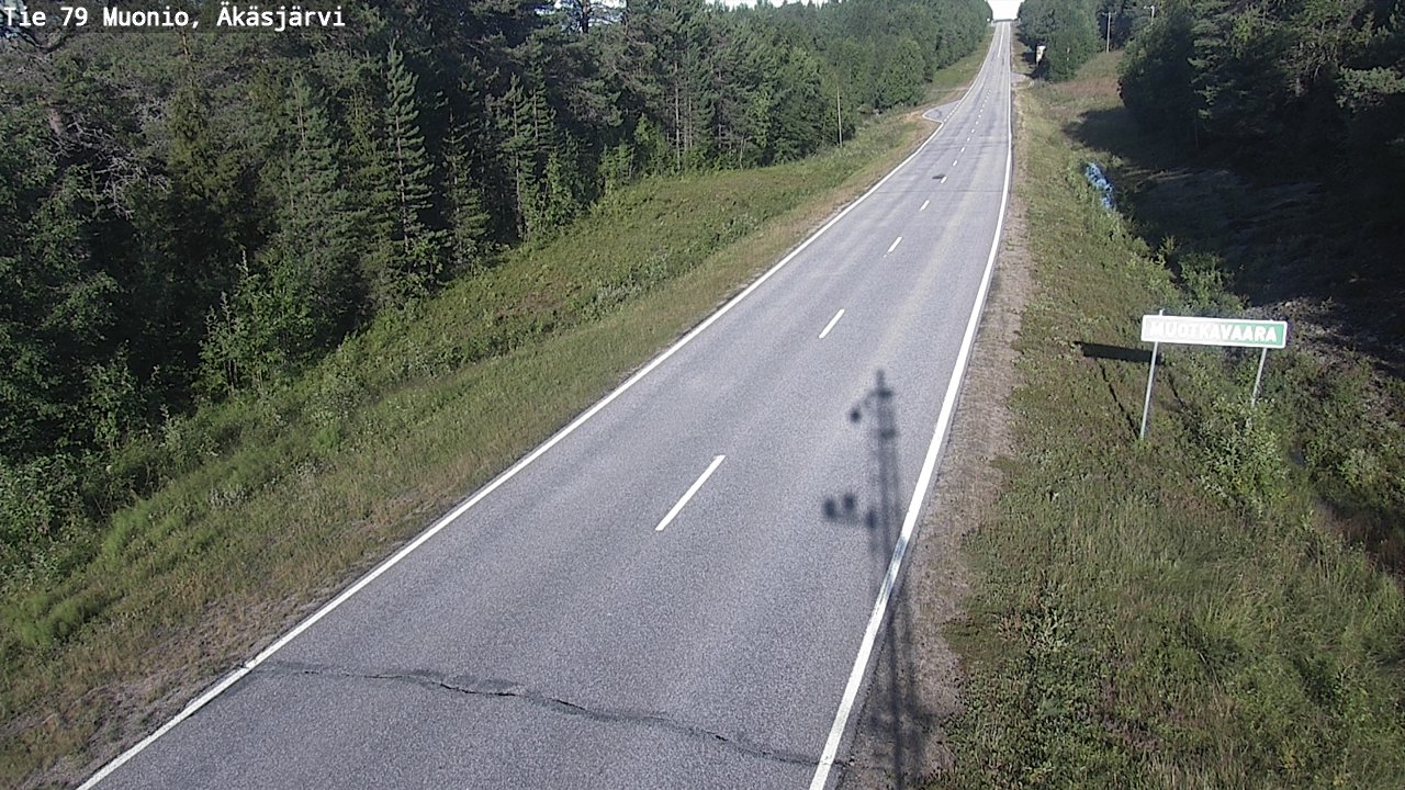 Weather Camera Image Road 79 Muonio, Äkäsjärvi, Muonio, Lappi
