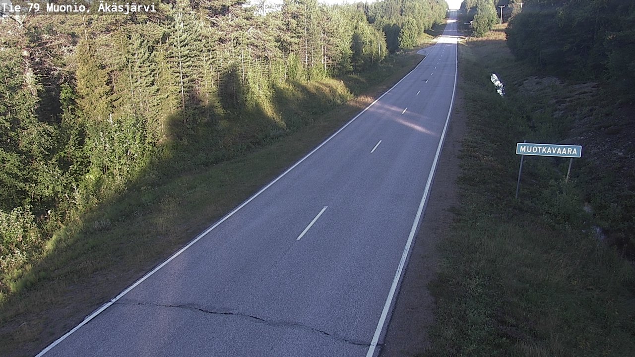 Weather Camera Image Road 79 Muonio, Äkäsjärvi, Muonio, Lappi