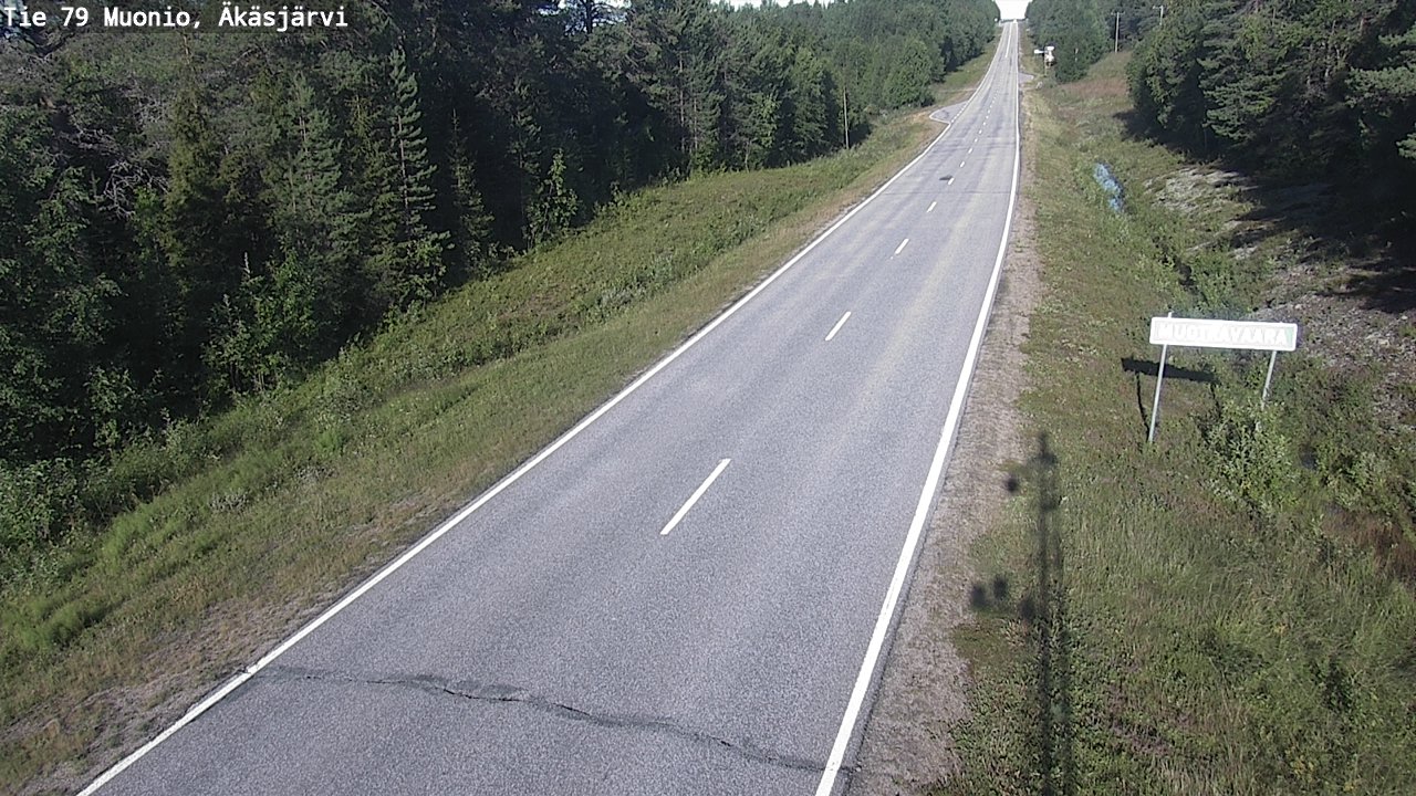 Weather Camera Image Road 79 Muonio, Äkäsjärvi, Muonio, Lappi