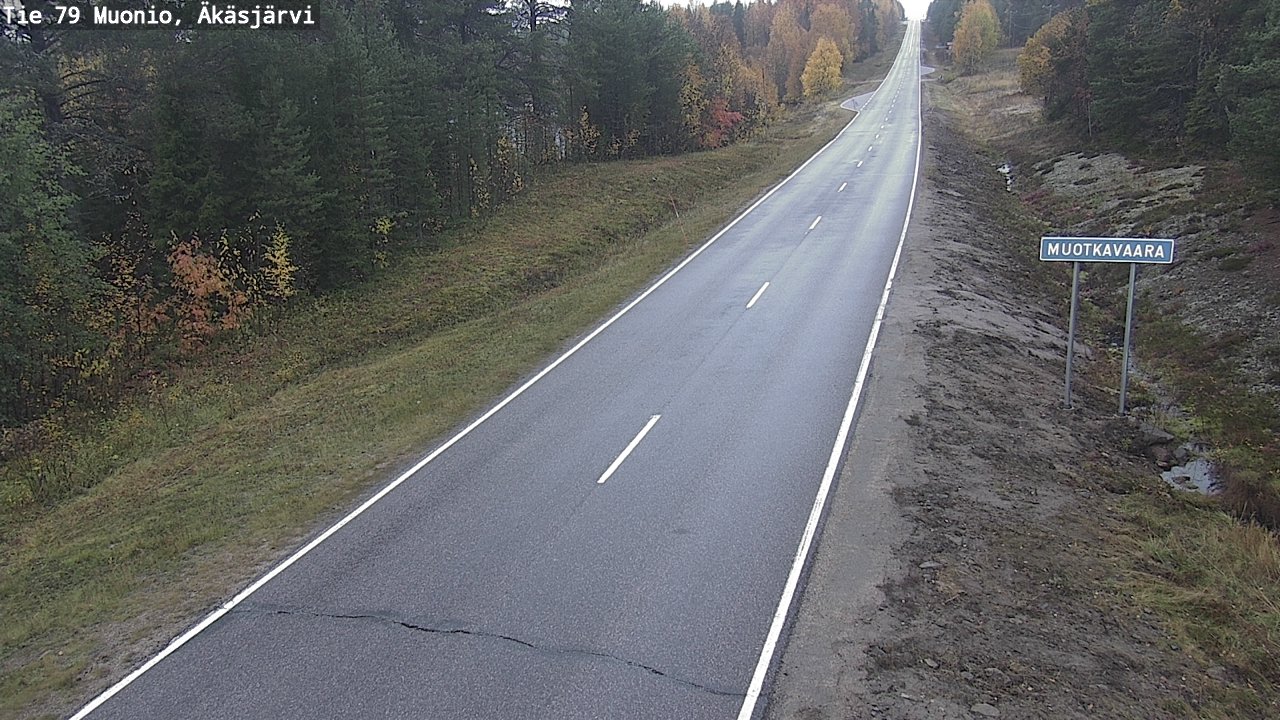 Weather Camera Image Road 79 Muonio, Äkäsjärvi, Muonio, Lappi