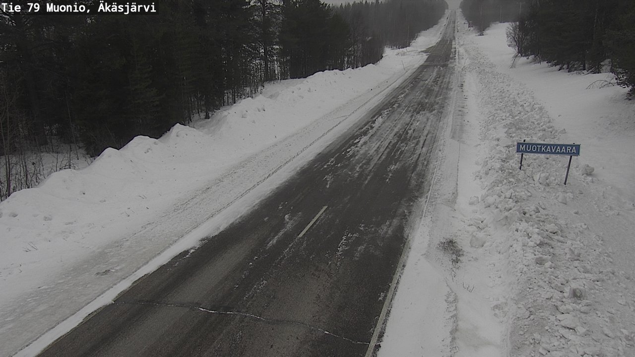 Weather Camera Image Väg 79 Muonio, Äkäsjärvi, Muonio, Lappi