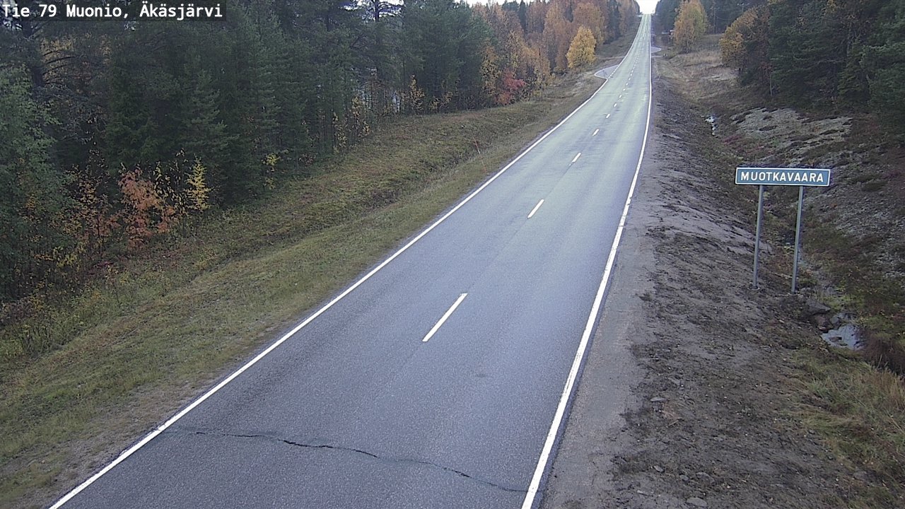 Weather Camera Image Road 79 Muonio, Äkäsjärvi, Muonio, Lappi