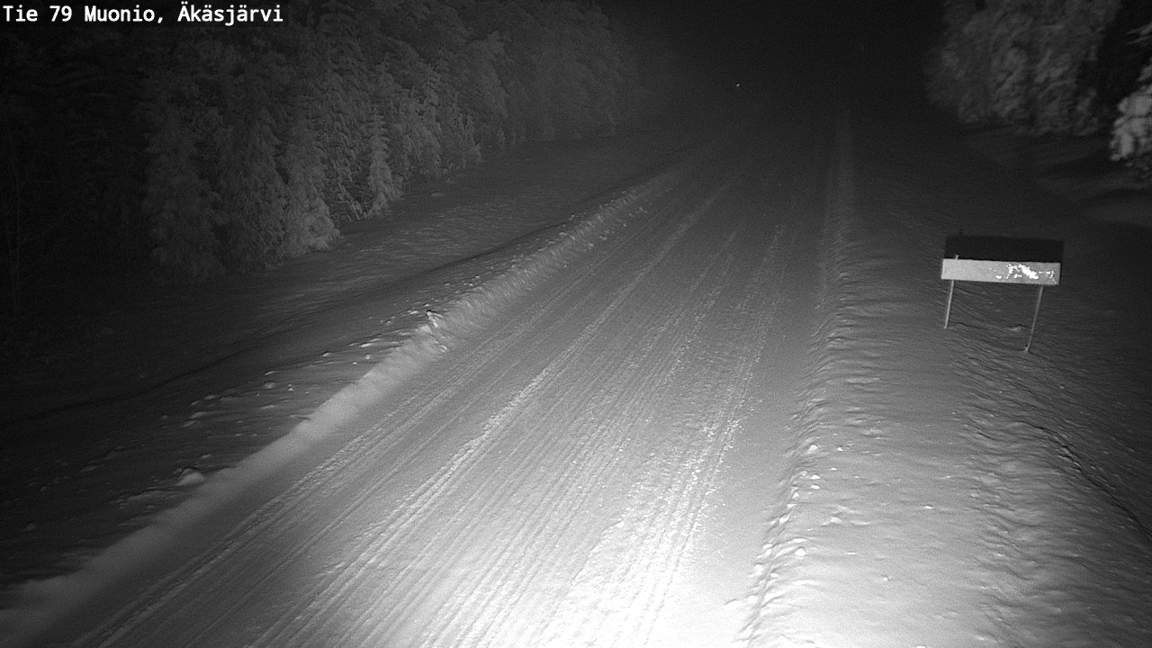 Weather Camera Image Väg 79 Muonio, Äkäsjärvi, Muonio, Lappi