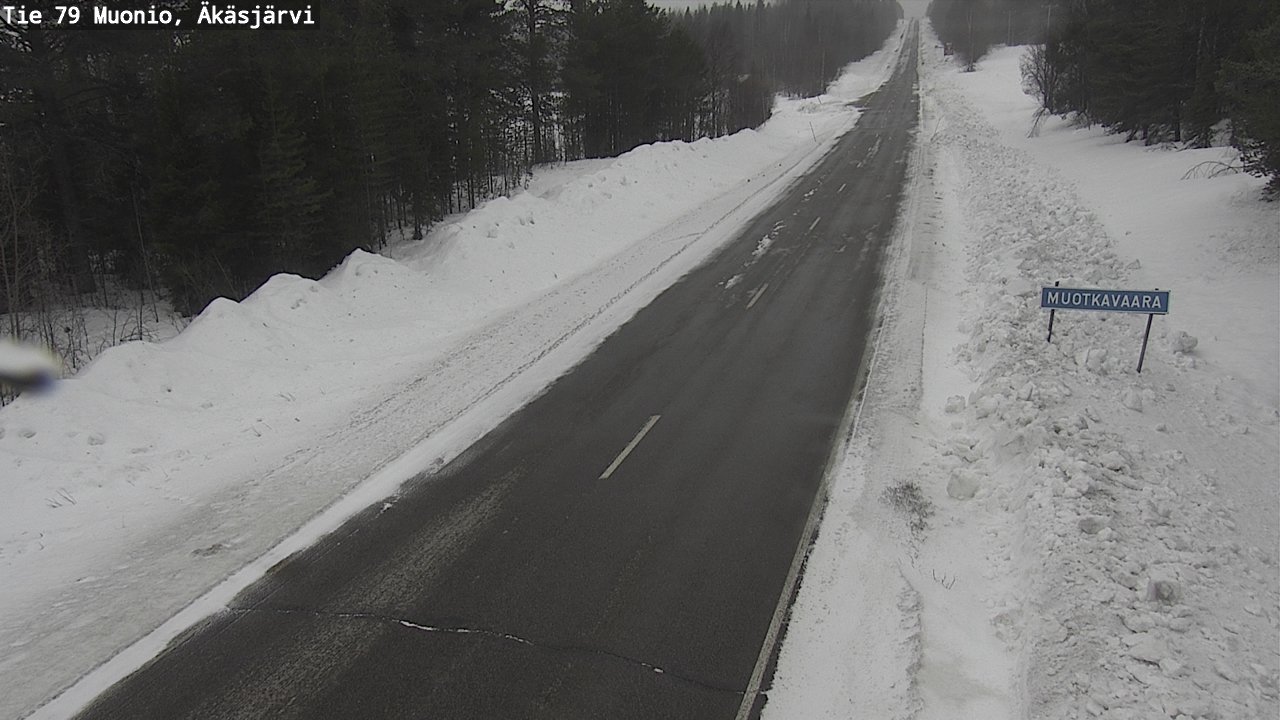 Weather Camera Image Väg 79 Muonio, Äkäsjärvi, Muonio, Lappi