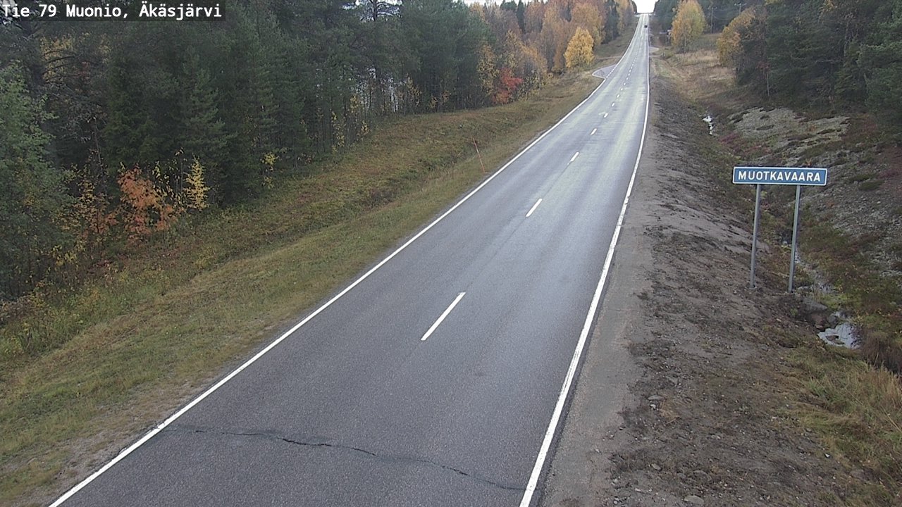 Weather Camera Image Road 79 Muonio, Äkäsjärvi, Muonio, Lappi