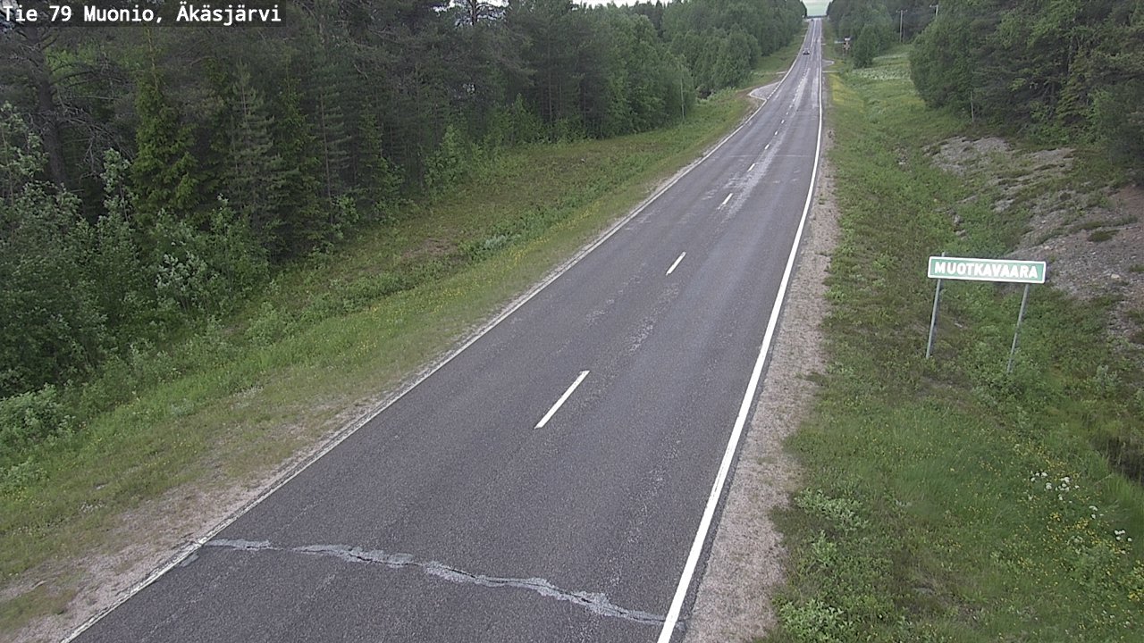 Weather Camera Image Väg 79 Muonio, Äkäsjärvi, Muonio, Lappi