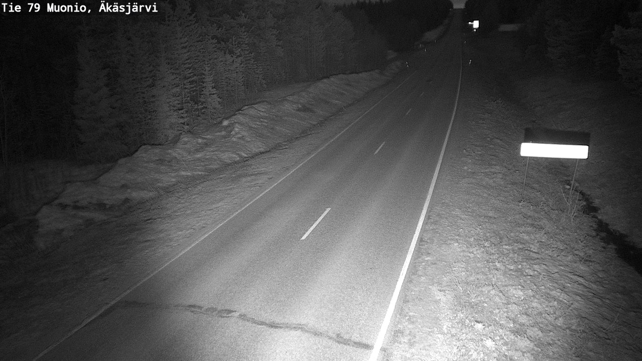 Weather Camera Image Väg 79 Muonio, Äkäsjärvi, Muonio, Lappi