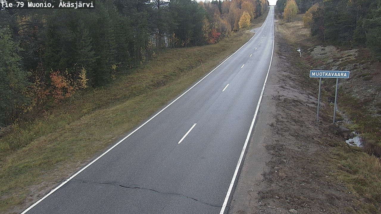 Weather Camera Image Road 79 Muonio, Äkäsjärvi, Muonio, Lappi