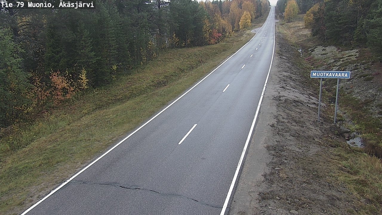 Weather Camera Image Road 79 Muonio, Äkäsjärvi, Muonio, Lappi