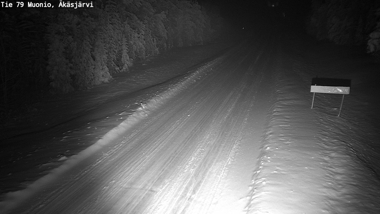Weather Camera Image Väg 79 Muonio, Äkäsjärvi, Muonio, Lappi