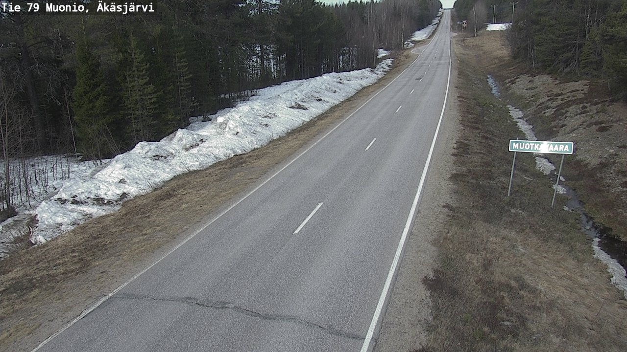 Weather Camera Image Road 79 Muonio, Äkäsjärvi, Muonio, Lappi