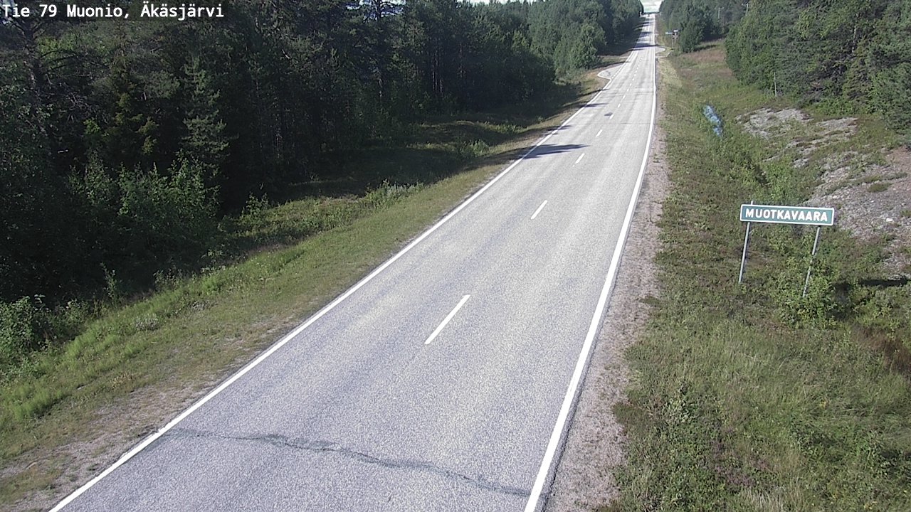 Weather Camera Image Road 79 Muonio, Äkäsjärvi, Muonio, Lappi