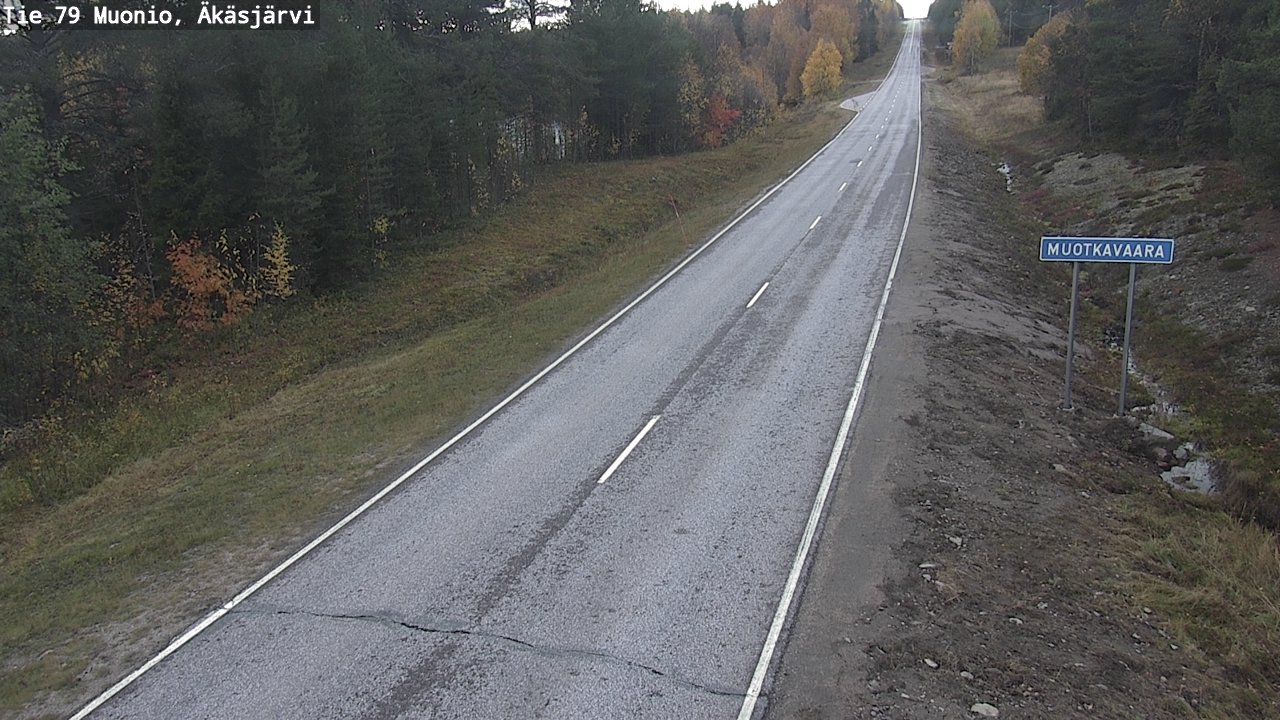 Weather Camera Image Väg 79 Muonio, Äkäsjärvi, Muonio, Lappi