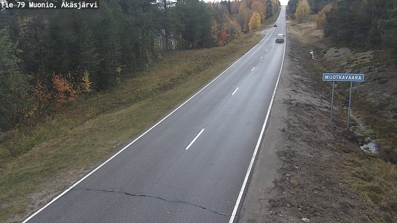 Weather Camera Image Väg 79 Muonio, Äkäsjärvi, Muonio, Lappi