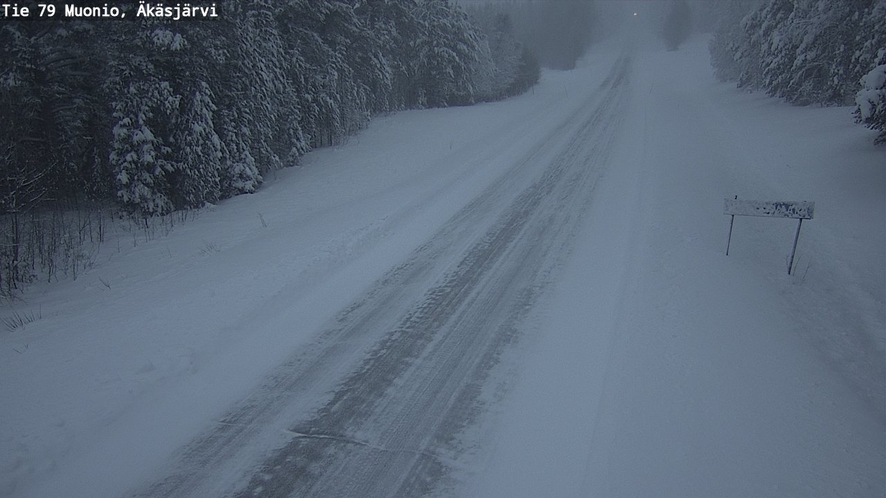 Weather Camera Image Väg 79 Muonio, Äkäsjärvi, Muonio, Lappi