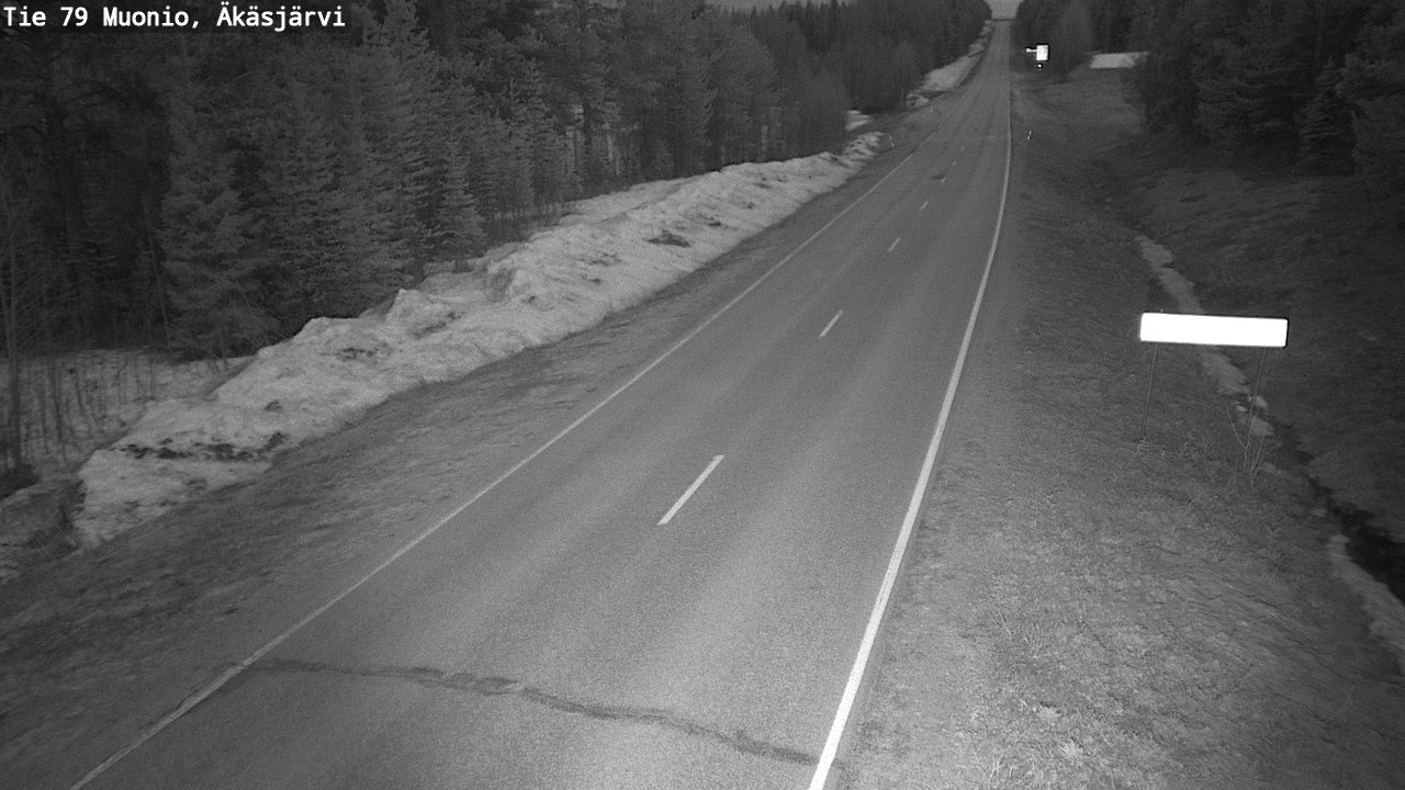 Weather Camera Image Road 79 Muonio, Äkäsjärvi, Muonio, Lappi