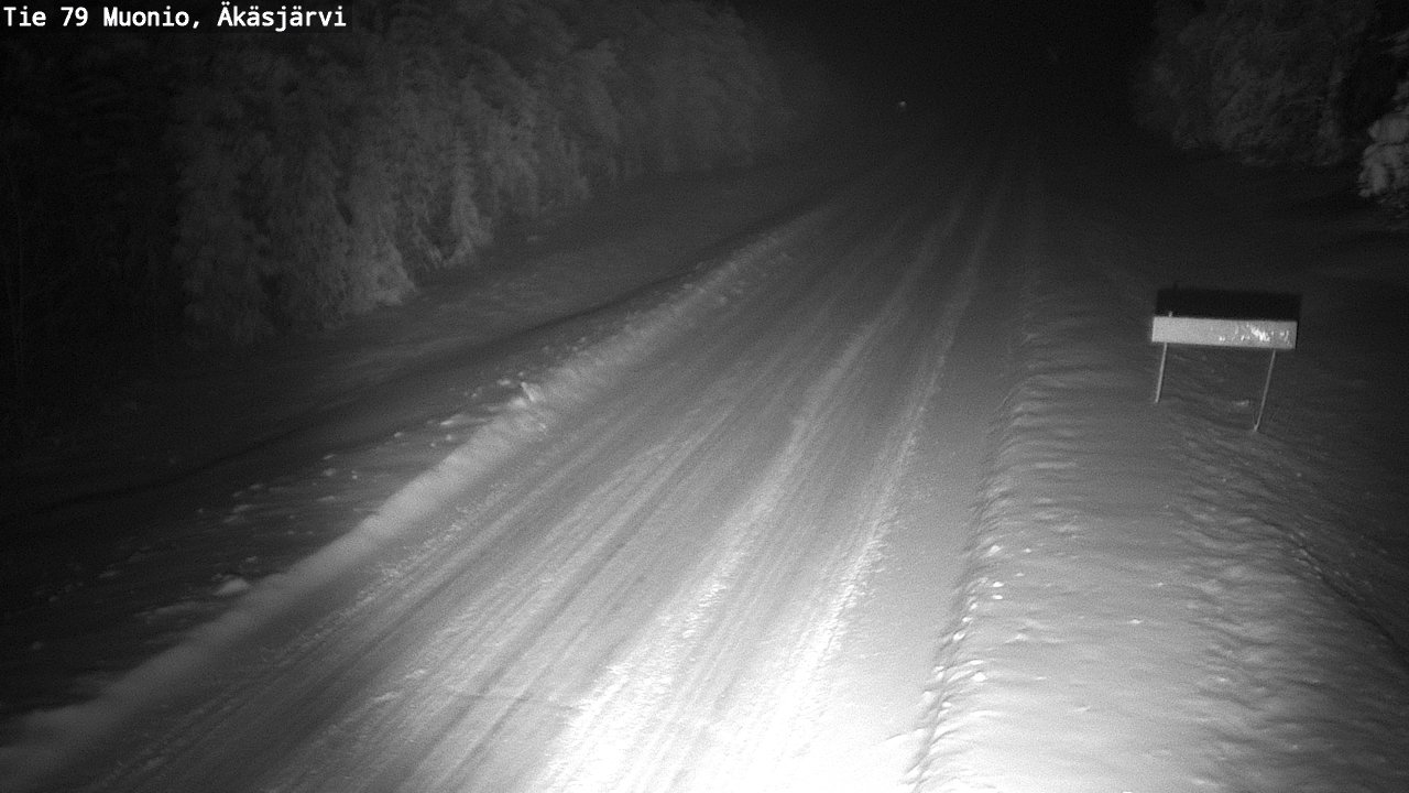 Weather Camera Image Väg 79 Muonio, Äkäsjärvi, Muonio, Lappi