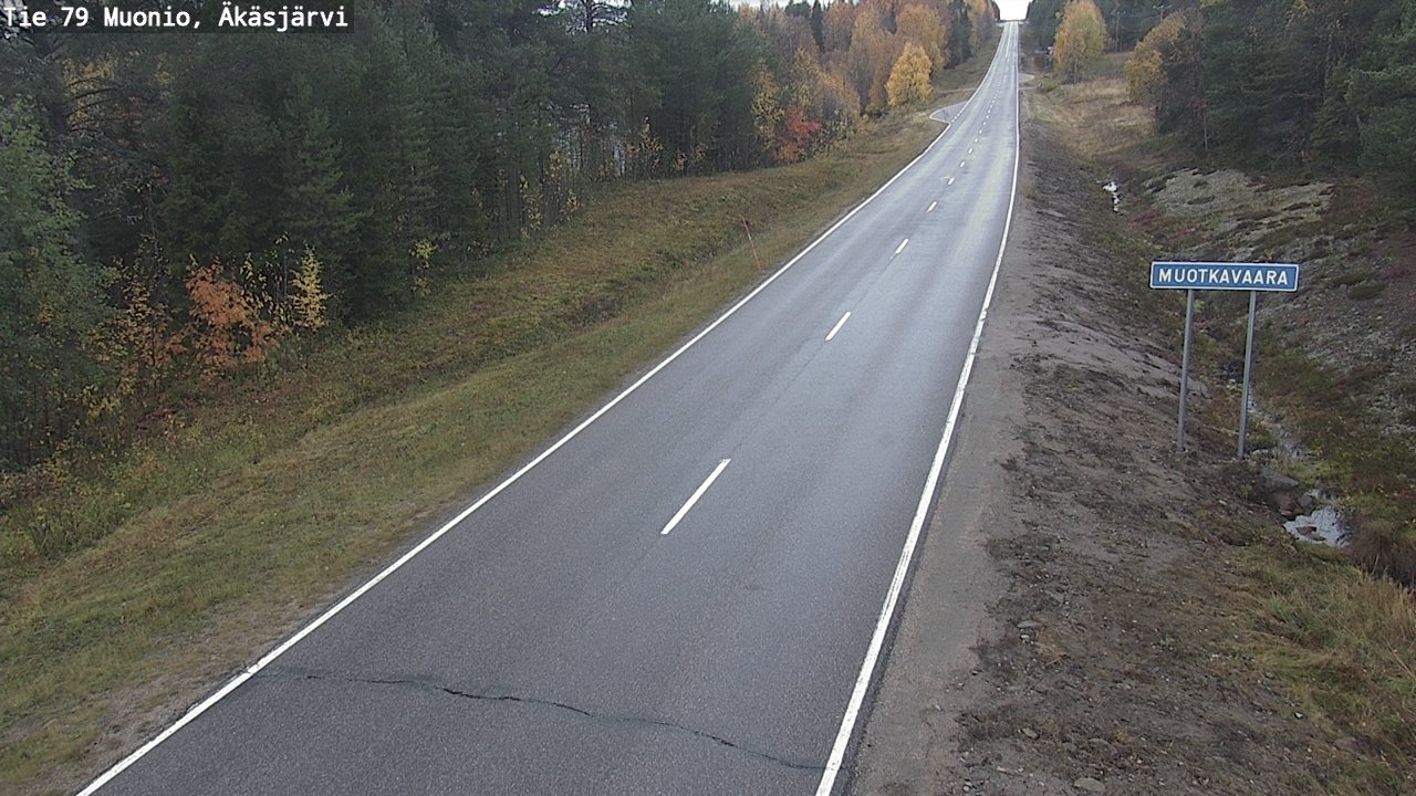 Weather Camera Image Road 79 Muonio, Äkäsjärvi, Muonio, Lappi