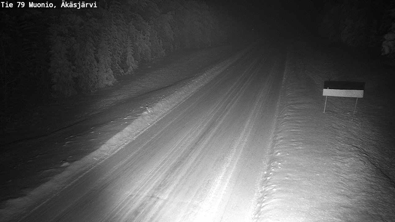 Weather Camera Image Väg 79 Muonio, Äkäsjärvi, Muonio, Lappi