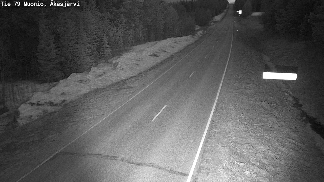 Weather Camera Image Road 79 Muonio, Äkäsjärvi, Muonio, Lappi