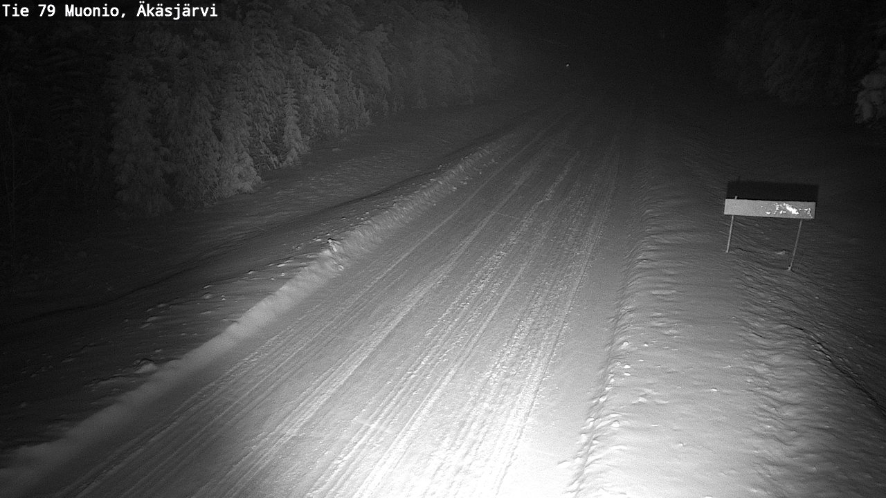 Weather Camera Image Väg 79 Muonio, Äkäsjärvi, Muonio, Lappi
