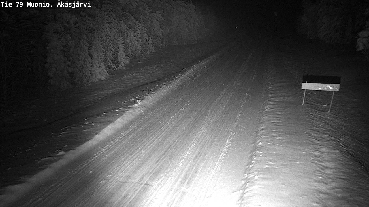 Weather Camera Image Väg 79 Muonio, Äkäsjärvi, Muonio, Lappi