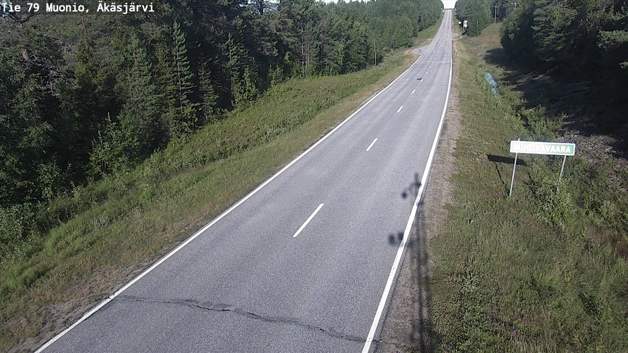 Weather Camera Image Road 79 Muonio, Äkäsjärvi, Muonio, Lappi