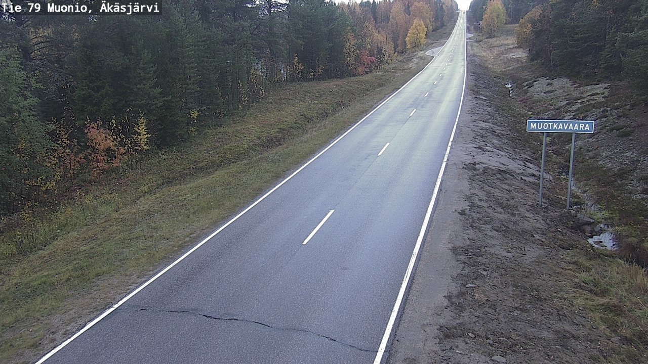 Weather Camera Image Road 79 Muonio, Äkäsjärvi, Muonio, Lappi