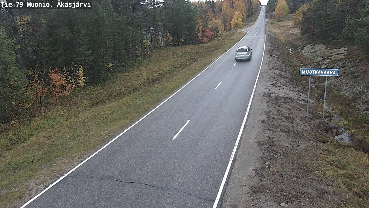 Weather Camera Image Road 79 Muonio, Äkäsjärvi, Muonio, Lappi