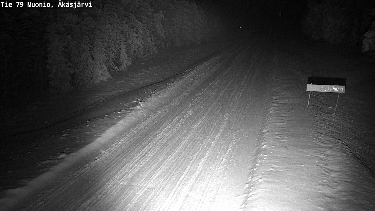 Weather Camera Image Väg 79 Muonio, Äkäsjärvi, Muonio, Lappi