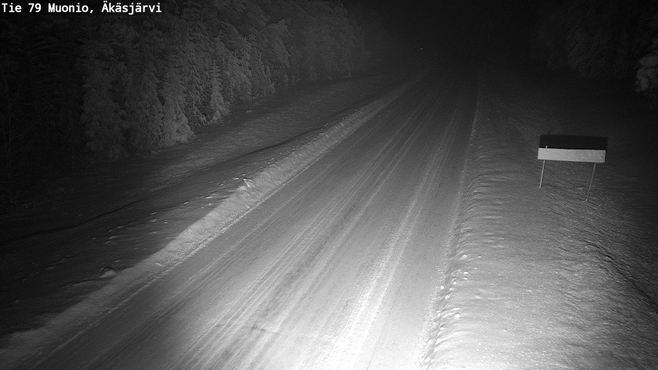 Weather Camera Image Väg 79 Muonio, Äkäsjärvi, Muonio, Lappi