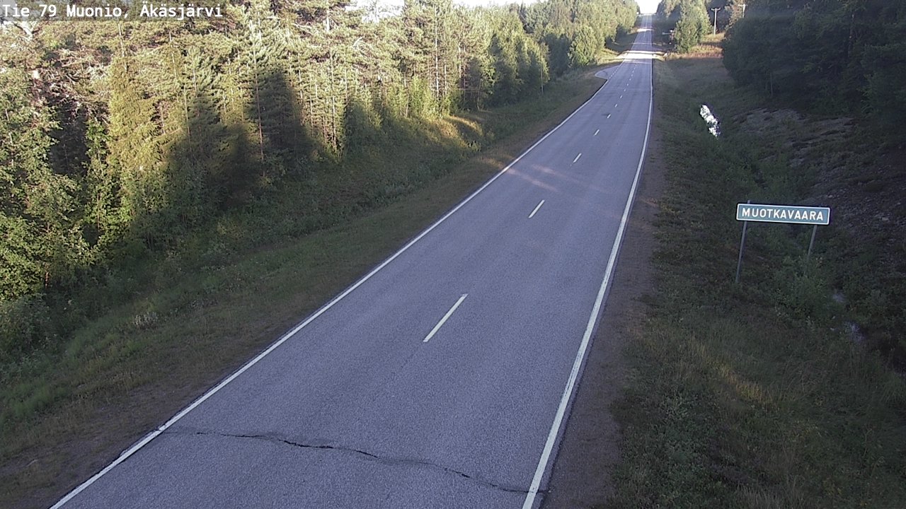Weather Camera Image Väg 79 Muonio, Äkäsjärvi, Muonio, Lappi