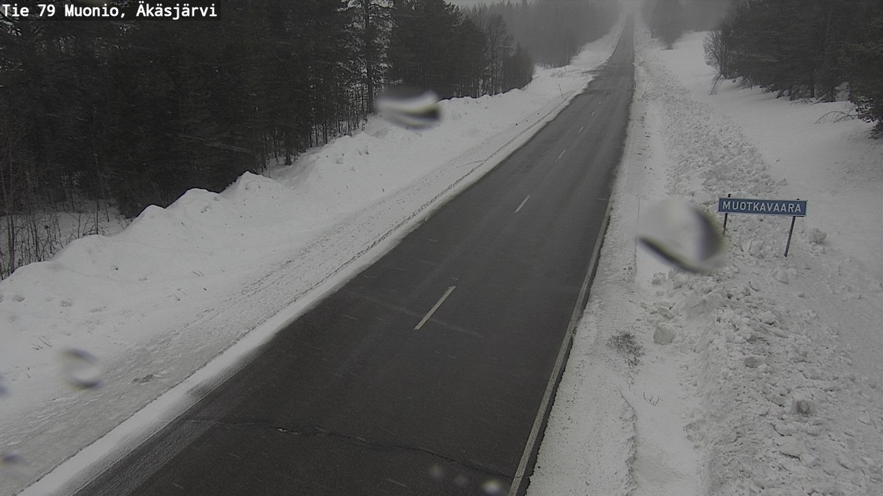 Weather Camera Image Väg 79 Muonio, Äkäsjärvi, Muonio, Lappi