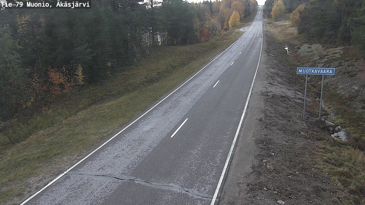 Weather Camera Image Väg 79 Muonio, Äkäsjärvi, Muonio, Lappi