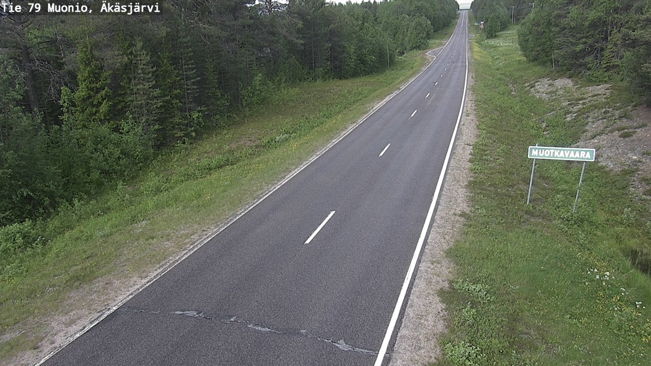 Weather Camera Image Väg 79 Muonio, Äkäsjärvi, Muonio, Lappi