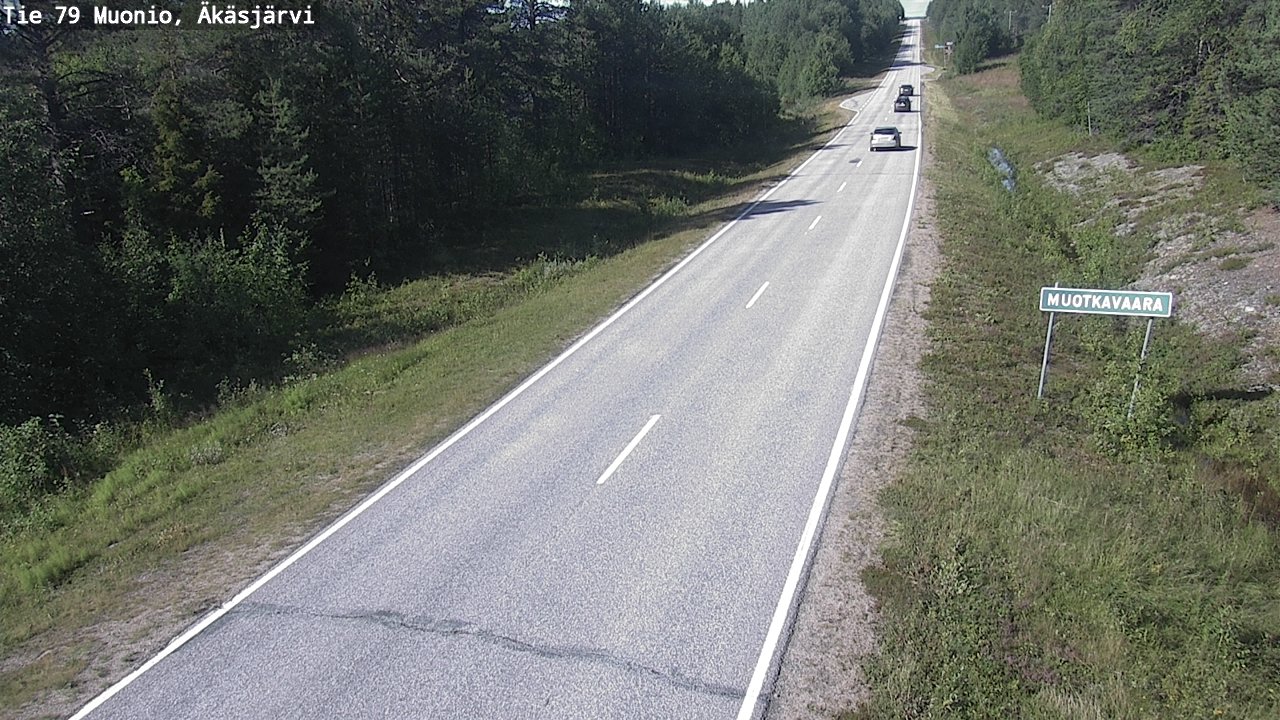 Weather Camera Image Road 79 Muonio, Äkäsjärvi, Muonio, Lappi