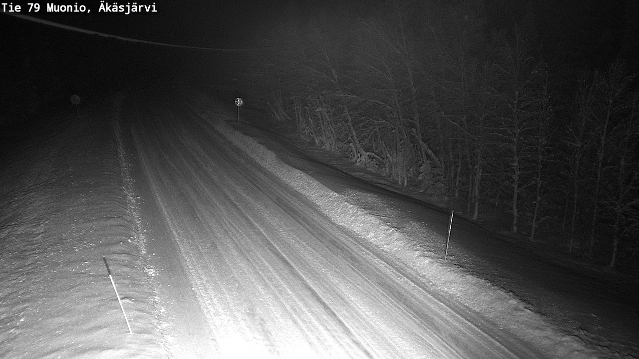 Weather Camera Image Väg 79 Muonio, Äkäsjärvi, Muonio, Lappi