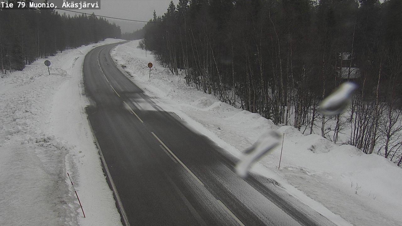 Weather Camera Image Road 79 Muonio, Äkäsjärvi, Muonio, Lappi