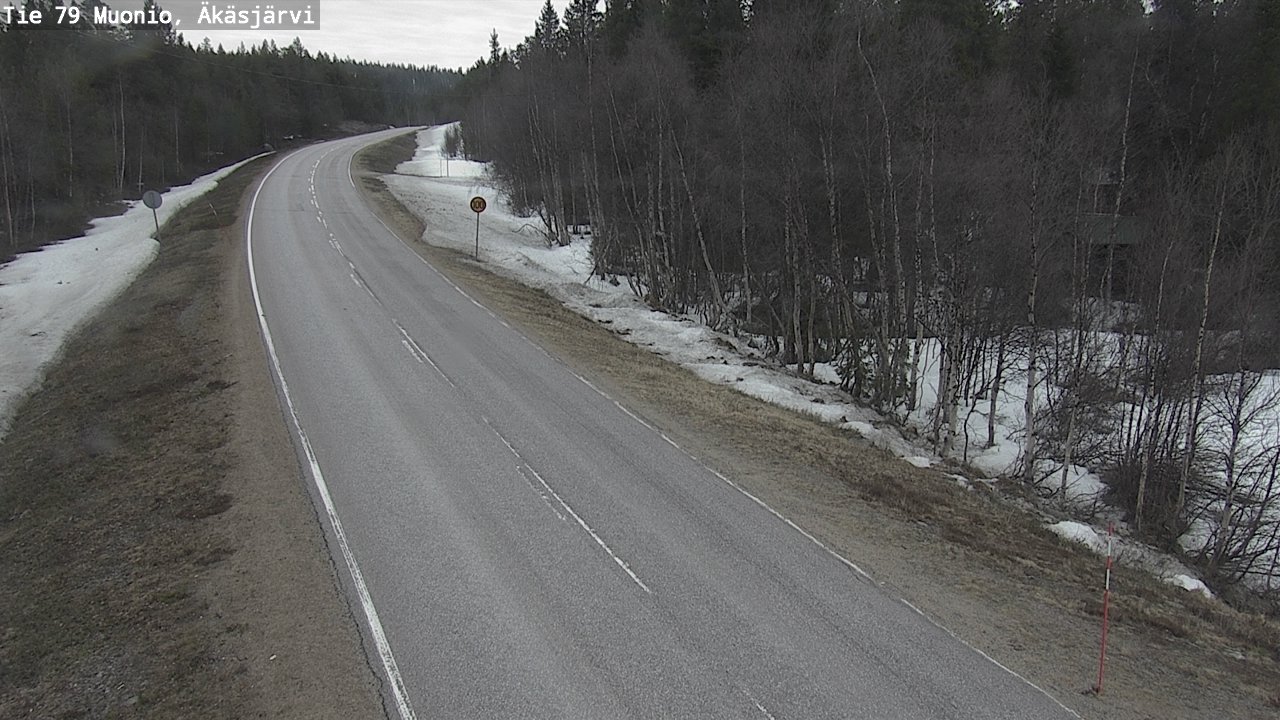 Weather Camera Image Road 79 Muonio, Äkäsjärvi, Muonio, Lappi