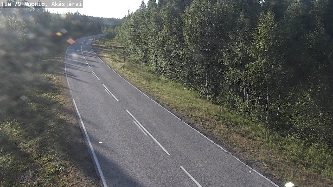 Weather Camera Image Road 79 Muonio, Äkäsjärvi, Muonio, Lappi