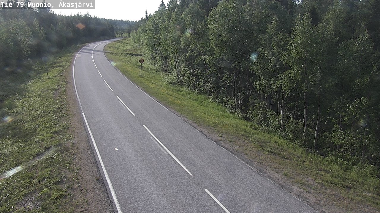 Weather Camera Image Road 79 Muonio, Äkäsjärvi, Muonio, Lappi