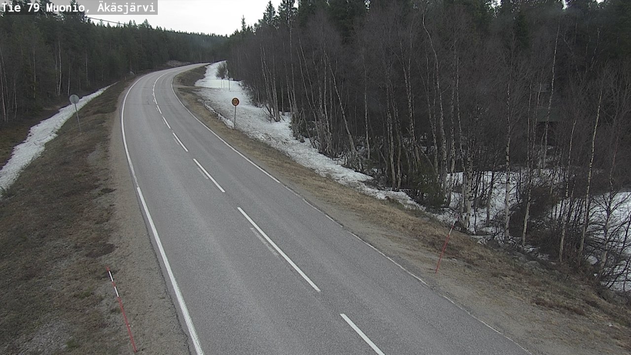 Weather Camera Image Road 79 Muonio, Äkäsjärvi, Muonio, Lappi