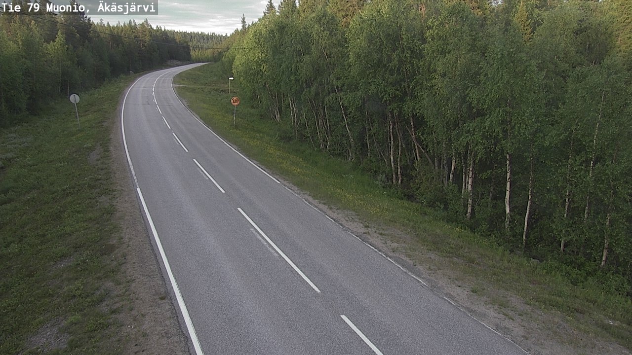 Weather Camera Image Road 79 Muonio, Äkäsjärvi, Muonio, Lappi