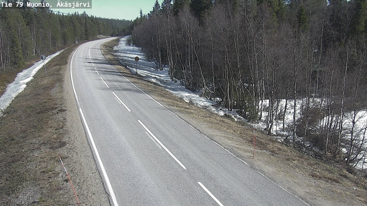 Weather Camera Image Road 79 Muonio, Äkäsjärvi, Muonio, Lappi