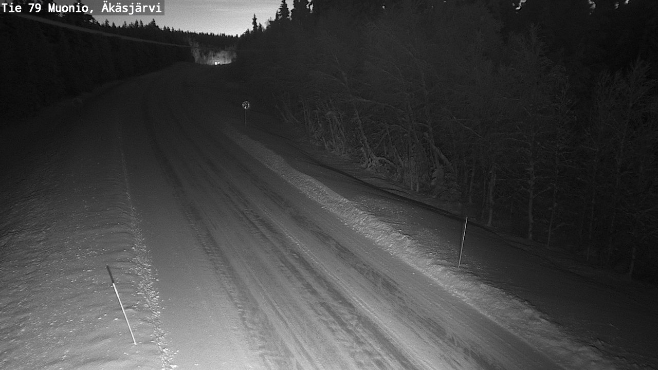Weather Camera Image Road 79 Muonio, Äkäsjärvi, Muonio, Lappi