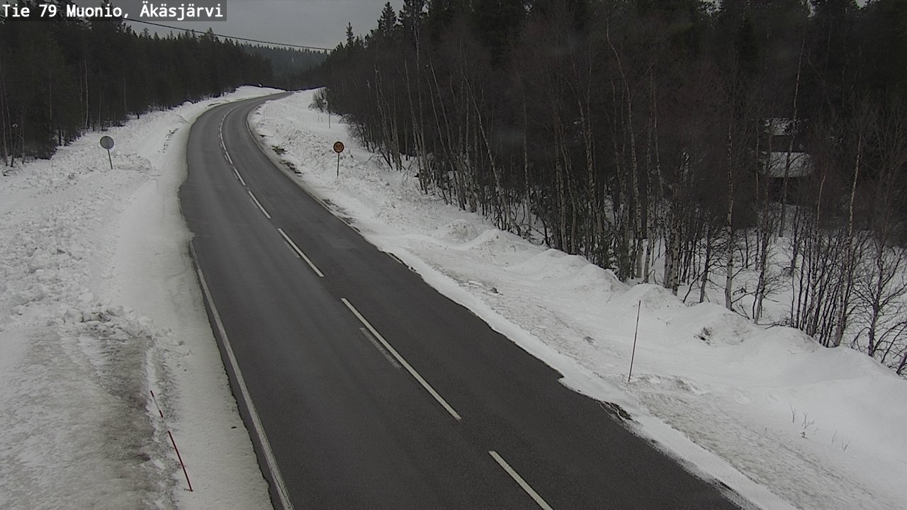 Weather Camera Image Väg 79 Muonio, Äkäsjärvi, Muonio, Lappi